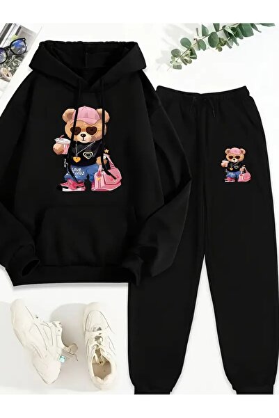 LAYORA 3 Thread Fleece Hoodie Set – Modern and Comfortable Street Style Look