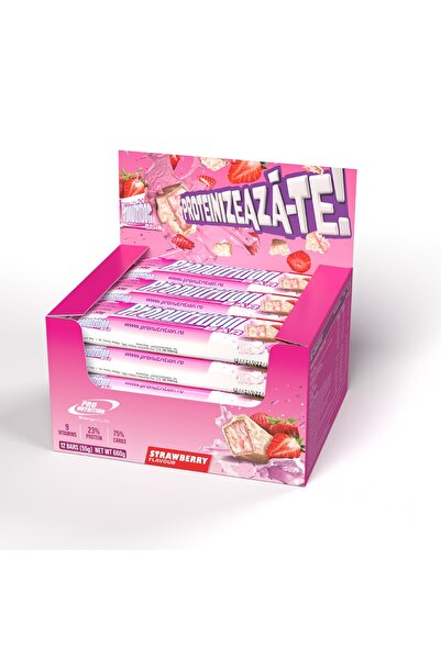 Pro Nutrition Cutie batoane proteice Pronutrition Bar 12 batoane capsuni