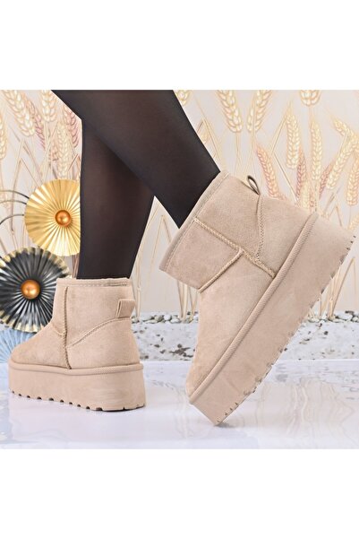 Tmall Women's boots, type,Suede leather,furred,TM1CD1041,khaki