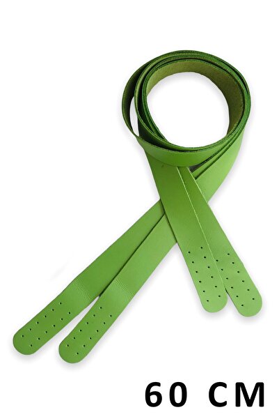 alfa tasarım atölyesi Λαβή τσάντας από γνήσιο δέρμα (ζεύγος/60 εκ.) Πράσινο