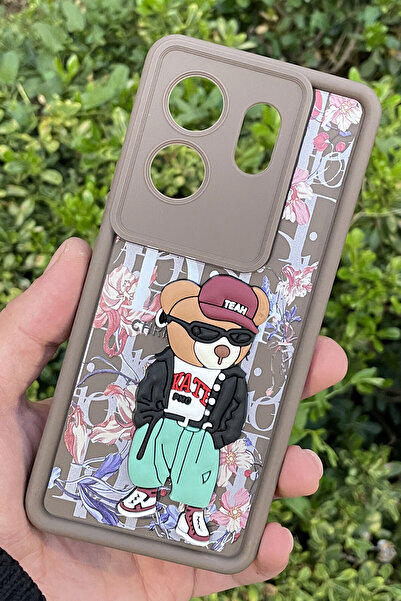 CEPSTOK Infinix Zero 30 4g Case Anti-Knock Silicone Cover with Teddy Bear