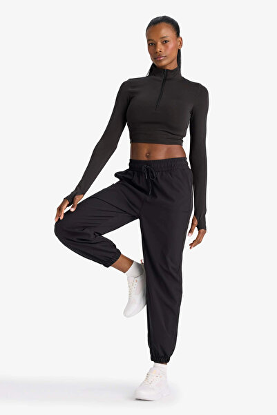 DeFacto A2437Axbk81 Black Defactofit Standard Fit Double Pocket Woven Jogger ...