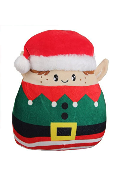 OEM Perna Squishy Figurina Spiridus de Plus Maro cu Caciula de Craciun 31cm