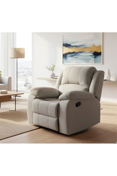 SAHABA Stylish and modern gray recliner chair