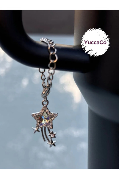 YuccaCo Accessorize Your Life Kuyruklu Parıltılı Yıldız Termos Süsü/Yıldızlı ...