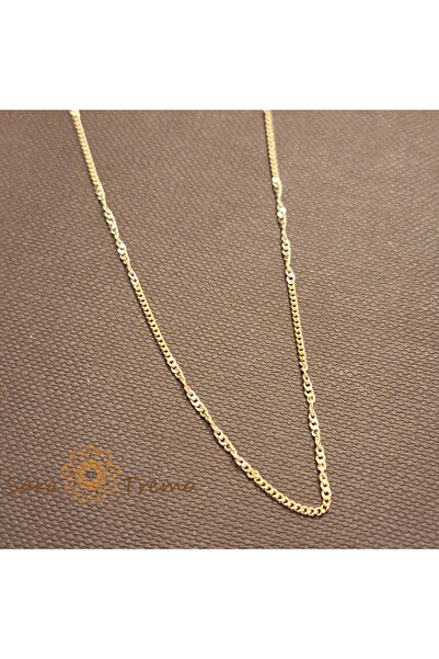 saratremo Solaria anklet – 25 cm 18K gold plated (Brazil) with stamp