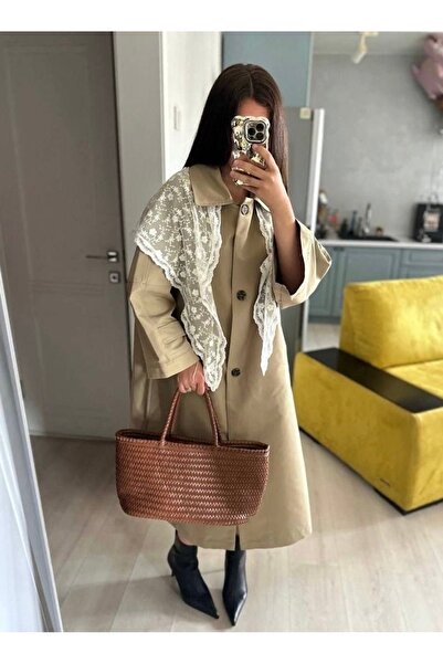 FloresDeCarnaval Fleur de Dentelle – Vintage Lace Triangle 127 cm Large Scarf/Shawl