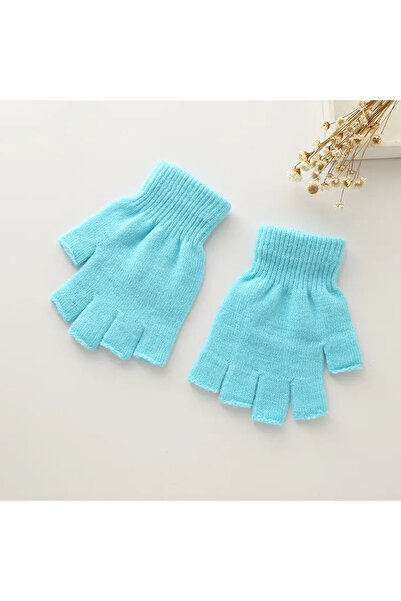 eleven market Tiriko Kadın Kesik Eldiven Açık Mavi