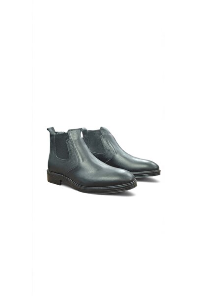 DASSLER Erkek Deri Yarım Bot Erkek Deri Soğuğa Dayanıklı Kışlık Ortopedik Bot