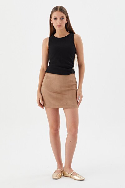 Shopping Shop Σουέντ Φούστα ΜΠΕΖ