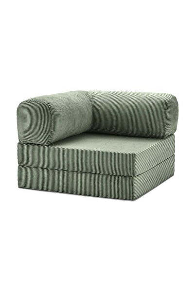 DECHOME Modüler Köşe Minderi 100x100 Fitilli Kadife, Rahat, Dayanıklı, Çok Am...