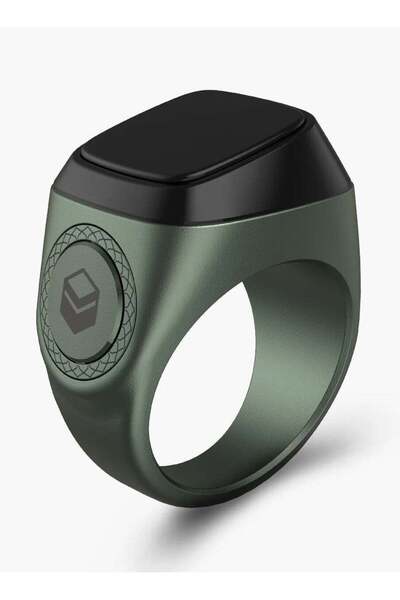 iqibla خاتم زكر الذكي المعدني 20 مم أخضر