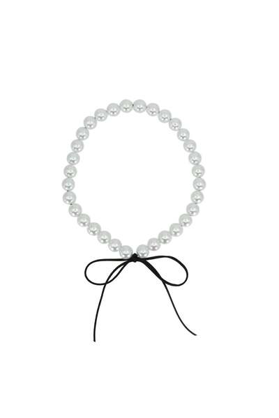 runa Colier din perle de plastic si snur textil - handmade in Romania