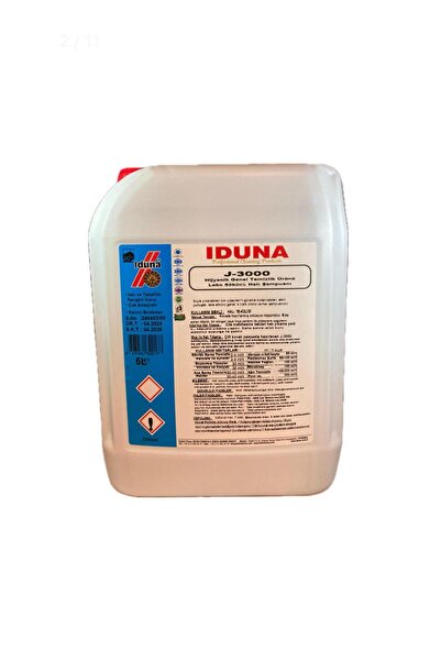 Iduna J-3000 Hijyenik Genel Temizlik Ürünü Leke Sökücü Halı Şampuanı 5 L