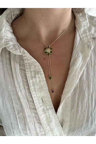 Charmist 14K Çelik Üzeri Altın Kaplama Marka Kolye