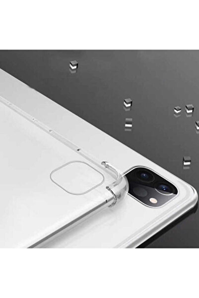 zore iPad Pro 12.9 2022 M2. Generation Compatible Compatible Nxxa Tablet Nitro Anti Shock Silicone Cover-Colorless