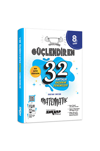 kitabın başkenti ankara yayıncılık 8.SINIF GÜÇLENDİREN 32 HAFTALIK MATEMATİK ...