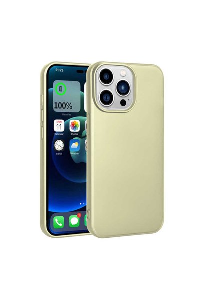 Generic Brand حافظة سيليكون متوافقة مع هاتف iPhone 14 Pro من NXXA - ذهبي