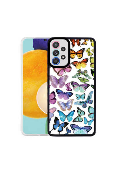 zore Galaxy A72 Case Nxxa M-Fit Patterned Cover - Line No5