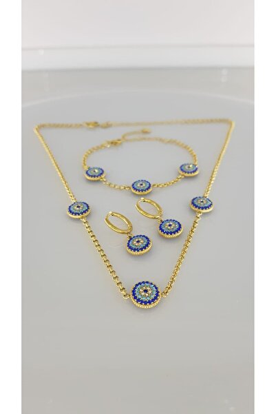 SONES Kuyumcu Model Nazar Çelik Takı Seti