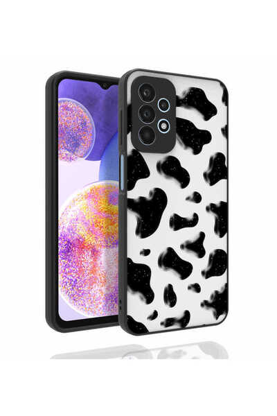 zore غطاء حماية للكاميرا منقوش لهاتف Galaxy A23، غطاء لامع NXXA Nora - NO2