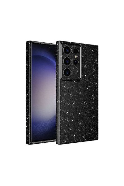 zore غطاء حماية لكاميرا هاتف جالاكسي S24 ألترا، غطاء فاخر من القطن NXXA - أسود