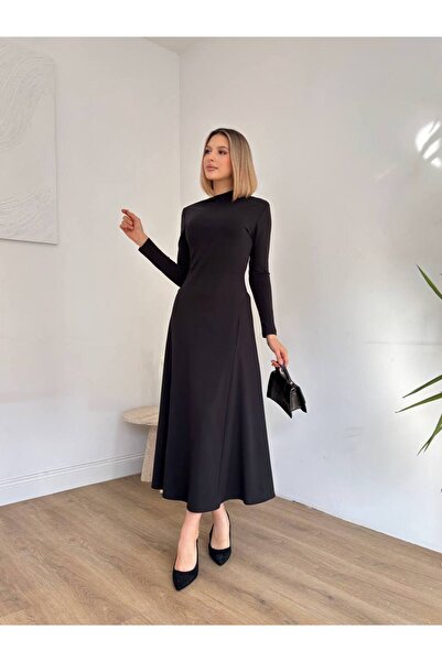 D'RECCY Women's Asymmetric Necklace Long A-Line Dress