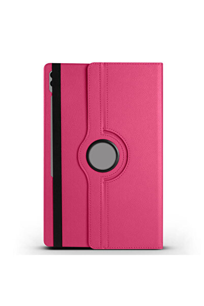 zore Galaxy Tab S9 Ultra Sm-X910 Compatible Nxxa Rotatable Stand Case-Pink Dark