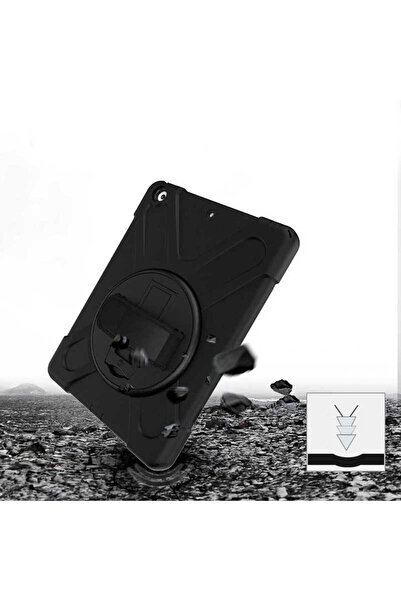 zore iPad 10.2 2021 (9Th Generation) Nxxa Defender Tablet Silicone - Black