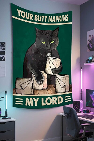 RUGRUMBA pisică bucăți de tapiserie de perete – tematică cu animale de compan...