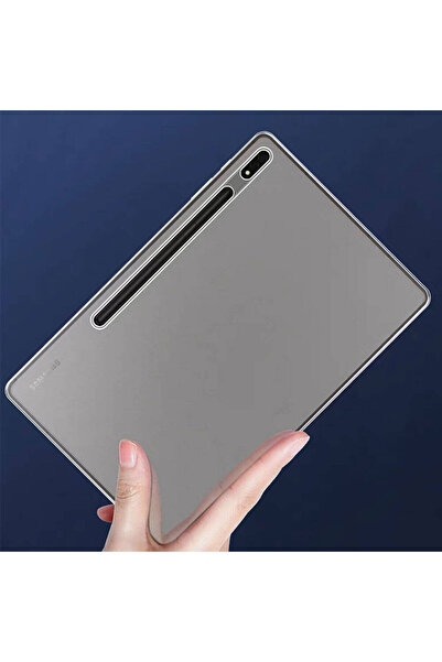 zore Galaxy Tab S8 Ultra Sm-X900 Case Tygo Tablet Super Silicone Cover - Colorless