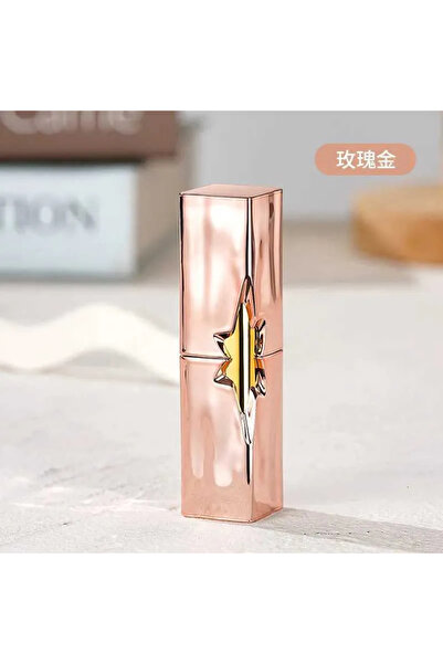 KdrElektronik Zarif Ruj Görünümlü Gazlı Çakmak Yıldız Detaylı Özel Lipstick (Ruj) Gazlı Çakmak