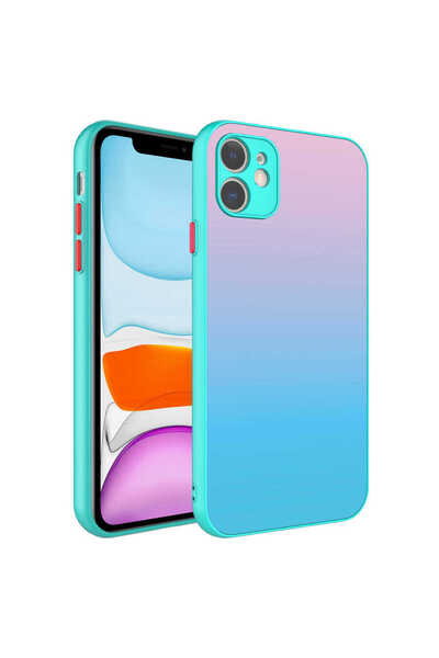 zore حافظة JoieCreatif X-Cam متوافقة مع iPhone 11 مع حماية للكاميرا وملونة TH...