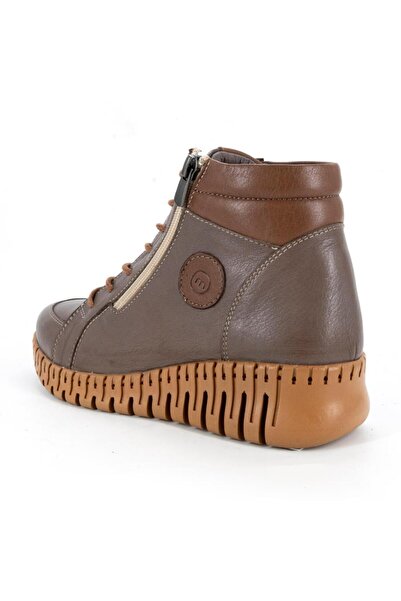 Mammamia 25KB-1190 Γυναικείες μπότες καθημερινά από γνήσιο δέρμα με φερμουάρ