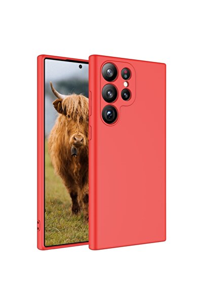 zore حافظة متوافقة مع هاتف جالاكسي S23 الترا من جوي كريتيف مارا - أحمر