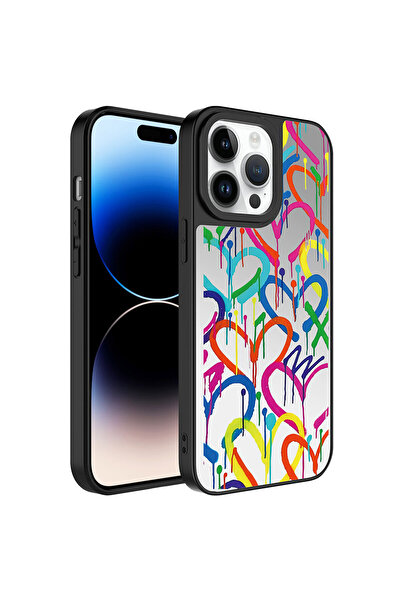 zore حافظة JoieCreatif Mirror اللامعة المتوافقة مع هاتف iPhone 14 Pro Max مع ...