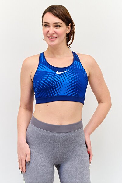 Nike Women Non Padded Sleeveless Training Sports Bra, Blue