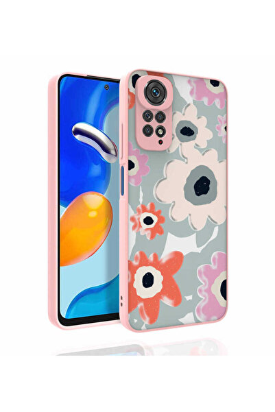 zore غطاء حماية للكاميرا منقوش لهاتف Redmi Note 11S العالمي، غطاء لامع NXXA Nora - NO5