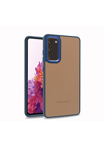 zore حافظة جوال جالاكسي S20 FE متوافقة مع JoieCreatif Flora - أزرق