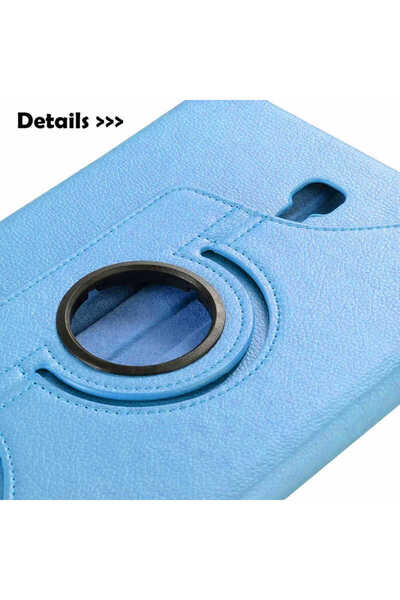 zore Galaxy Tab a T590 Compatible Nxxa Rotatable Stand Case-Blue Light
