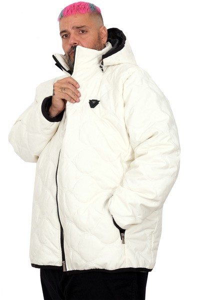 ModeXL Ανδρικό παλτό μεγάλου μεγέθους Mode XL με καπέλο καπιτονέ U25701