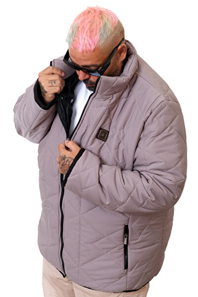 ModeXL Mode XL Large Size Men's Coat Mock Neck 25710