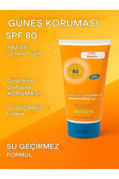 Skin Doctor Yüksek Koruma Güneş Koruyucu Krem PA Triple Plus, SPF 80 + Güneş ...