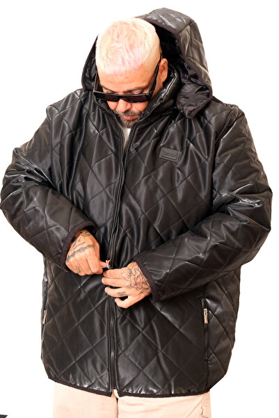 ModeXL Fashion XL Men's Plus Size Coat Hooded U25703