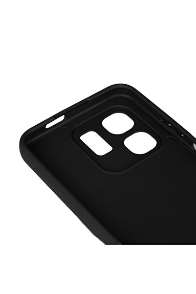 zore Infinix Smart 9 Case Nxxa Bias Tape Silicone - Black
