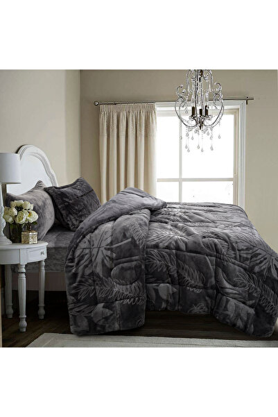 sadir Linda Luxury Velvet Winter Duvet Set, Single and a Half, 4 Pieces