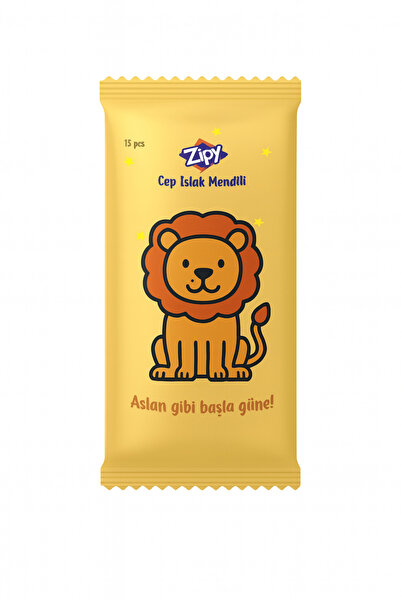 ZİPY SİLGEÇ Mini Boy Islak Mendil Çocuklar İçin Çanta Boy Cep Boy Karakterli