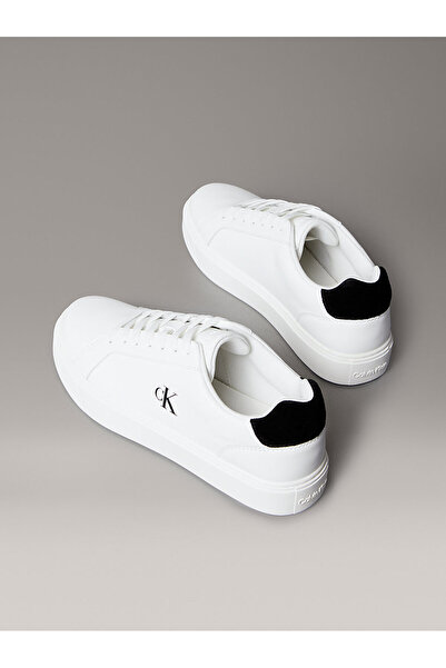 Calvin Klein Kožené tenisky s logem YM0YM0143501W Pánské BOTY YM0YM0143501W