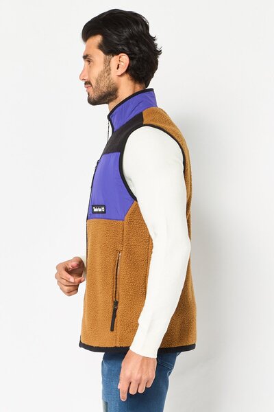 Timberland Men Brand Logo Vest Jacket, Multicolor