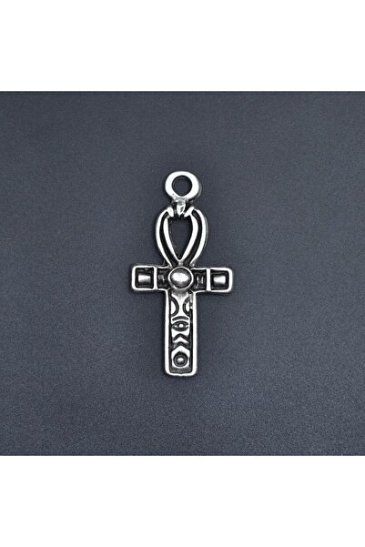 Alooya Ankh Anahtarı - Nil'in Anahtarı Gümüş Kaplama Kolye Ucu
